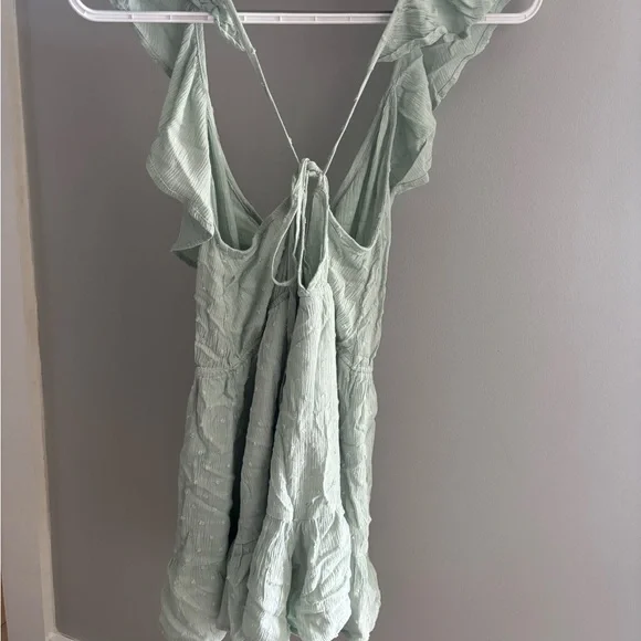 Mint Green Ruffled Dress - Picture 6 of 8